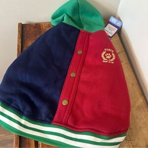 Top Paw Dog Hoodie Varsity High School Letterman Bomber Style Design NWT sz M